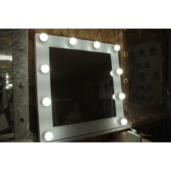 Маленькое зеркало с лампочками, для визажа, МT65.65W, Гримерные зеркала,  Зеркала,Гримерные зеркала ,  купить в Украине