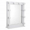 Miroir avec cadre, blanc. Miroir de dressing avec éclairage-6124-Trend-Miroirs