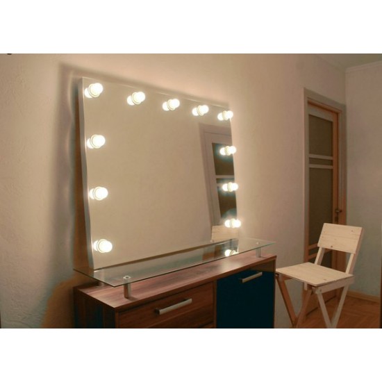 Визажные зеркало с лампочками, без рамы, MH100.80n11, Гримерные зеркала,  Зеркала,Гримерные зеркала ,  купить в Украине