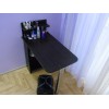Mesa para manicure, dobrável, com prateleiras, preta.-6129-Trend-Beleza e saúde. Tudo para salões de beleza
