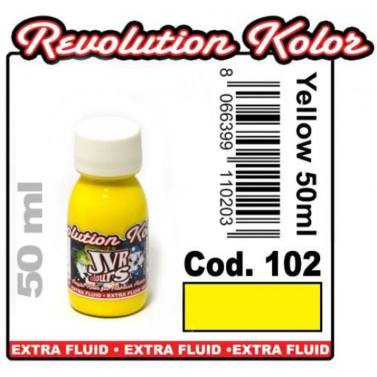 Watergedragen verf JVR Revolution Kolor, dekkend lichtgeel #102, 10ml-6683-JVR-Airbrushen