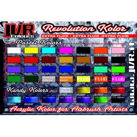 краска на водной основе JVR Revolution Kolor, opaque magenta #104, 10ml, 696104/10, Краска для аэрографии JVR colors#nails,  Аэрография,Краска для аэрографии JVR colors#nails ,  купить в Украине