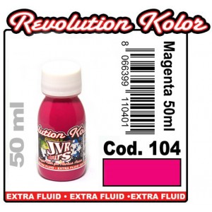 farba wodna JVR Revolution Kolor, kryjąca magenta #104, 10ml