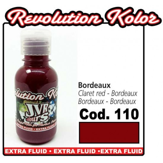JVR Revolution Kolor, dekkend bordeaux rood #110,10ml-tagore_696110/10-TAGORE-Airbrushes