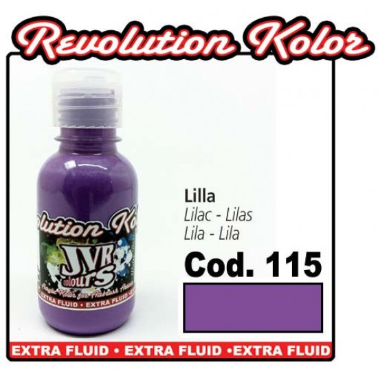 JVR Revolution Kolor, dekkend lila #115, 10ml-tagore_696115/10-TAGORE-Airbrush für Nägel Nail Art