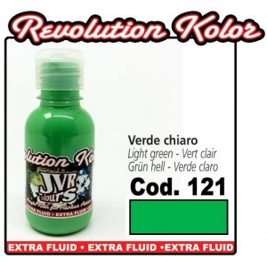 Watergedragen verf JVR Revolution Kolor, dekkend lichtgroen #121, 10ml