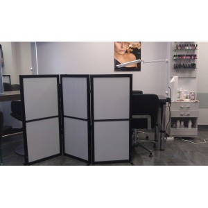 Universal partition screen, 3 sections