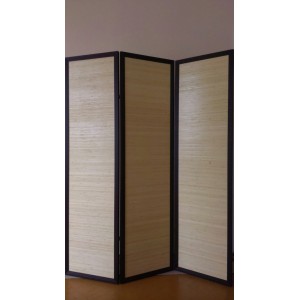 Double-sided screen, bamboo 3 sections