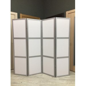 Screen-partition MDF + fabric 4 sections