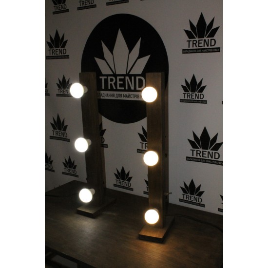 Pieds de lumière 70 cm, bois 1pc-6142-Trend-Miroirs