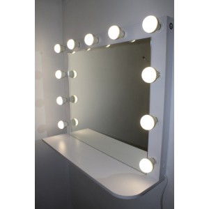  Miroir de maquillage avec étagère