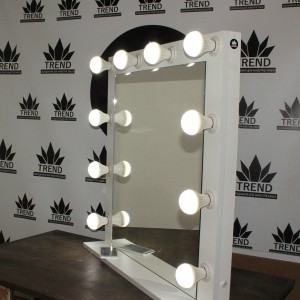 Dressing room, make-up mirror for a beauty master