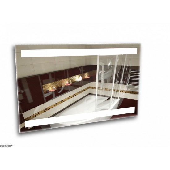 Eisspiegel mit horizontalen Leuchtstreifen-3843-Поставщик-Spiegels