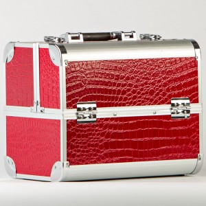 Estuche para maquillador rojo