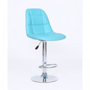  Tabouret de bar Hawker HC-1801W éco-cuir, turquoise