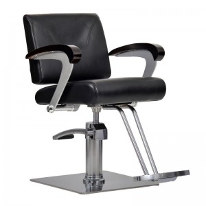  Cadeira de cabeleireiro Kubik preta