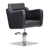 Sillón de peluquería Lux negro-3931-Поставщик-Sillones de maestros