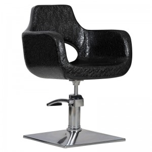  Fauteuil de coiffure Mediolan crocodile noir