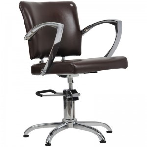 Cadeira de cabeleireiro Palermo marrom