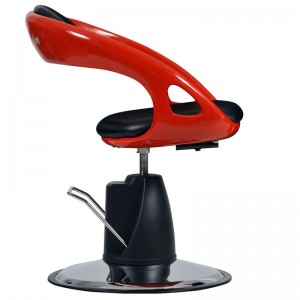 cadeira de barbeiro vermelha