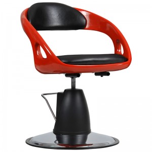 cadeira de barbeiro vermelha