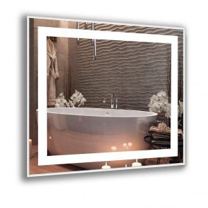 Ice mirror with light, for bathroom