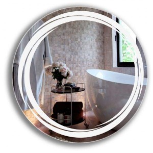 Круглое зеркало для ванной комнаты. Зеркало с подсветкой 650*900
