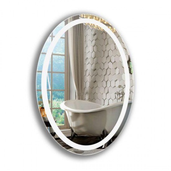 Ovale spiegel met ijsverlichting in de badkamer 800*700-4157-Поставщик-Spiegel