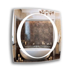 Ovaler Spiegel mit Eislicht