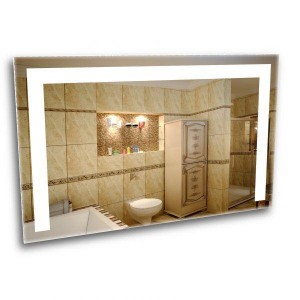 A mirror with led lighting. Ice bathroom mirror 800*600