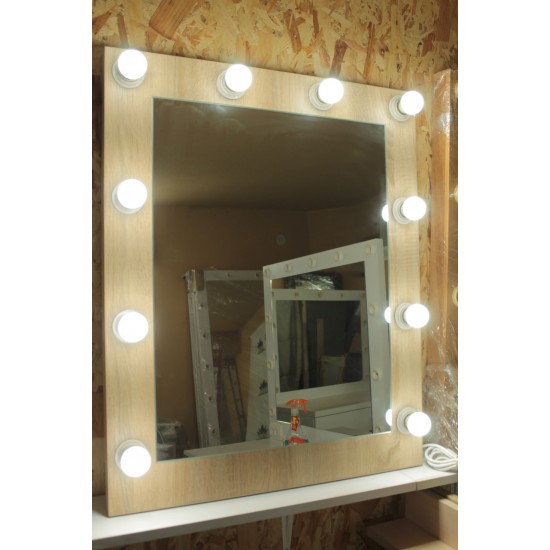 Ankleidespiegel für Schönheitssalon oder Zuhause. Spiegel in der Farbe Sonoma-Eiche-6228-Trend-Spiegels