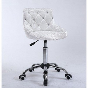  Fauteuil de maîtreHC931K Velours argent