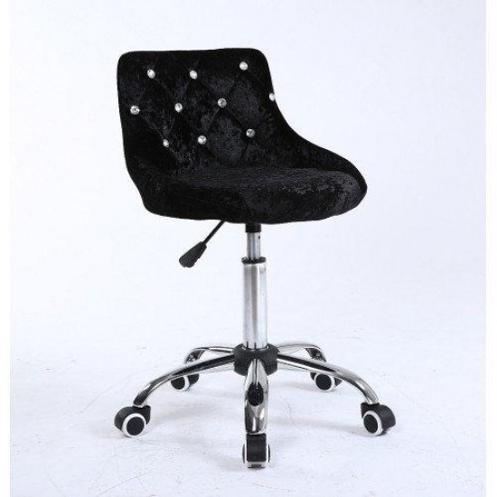 Masterans931k black velour chair, 6242, Chairs on wheels,  Health and beauty. All for beauty salons,Furniture ,  buy with worldwide shipping