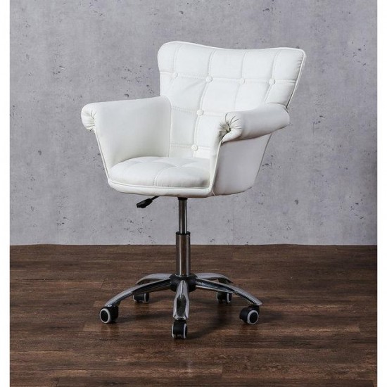Cosmetic chair HC804K White, 4313, Chairs on wheels,  Health and beauty. All for beauty salons,Furniture ,  buy with worldwide shipping