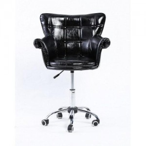 Cadeira cosmética HC804K lacado a preto