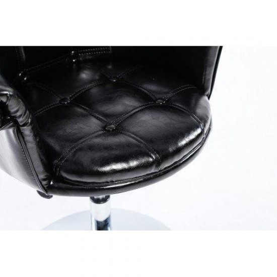 Chaise cosmétique HC804K Laqué noir-4314-Поставщик-Fauteuils de maîtres