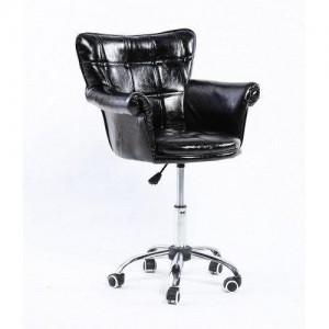 Cadeira cosmética HC804K lacado a preto