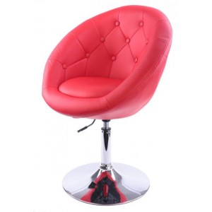  Fotel fryzjerski NS 8516 czarny Czerwony