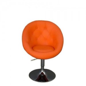 Крісло перукарське НС 8516 чорний Оранжевий