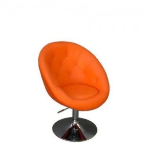  Fotel fryzjerski NS 8516 czarny Pomarańczowy