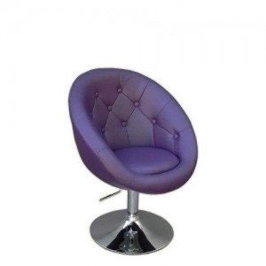  Крісло перукарське НС 8516 чорний Фіолетовий