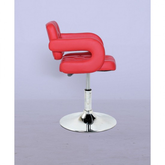 Cadeira de cabeleireiro NS-8403N Vermelha-6284-Поставщик-Poltronas de mestres