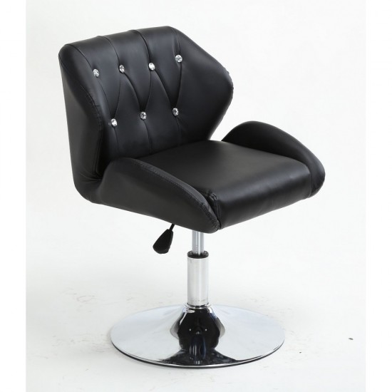 Cadeira de cabeleireiro HC-949N em strass preto-4459-Поставщик-Poltronas de mestres