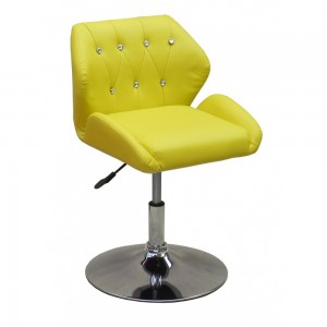 Barber chair HC-949N in yellow rhinestones