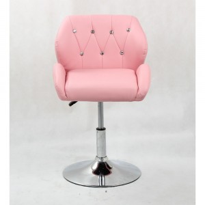  Fauteuil de coiffure HC-949N en strass Rose