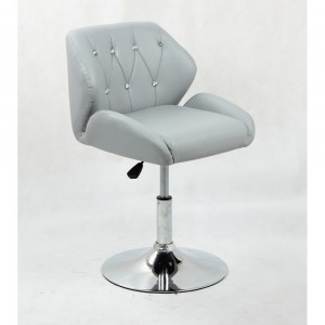  Fauteuil de coiffure HC-949N en strass Gris