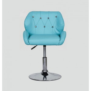  Fauteuil de coiffure HC-949N en strass Turquoise