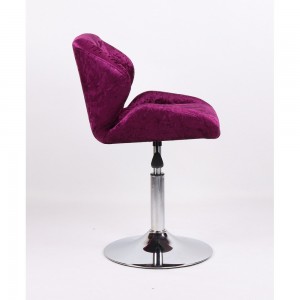  Hairdressing chair HC-949N in rhinestones Violet velor
