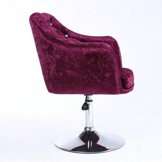 Cadeira de cabeleireiro HC 830N Violet velour-6368-Поставщик-Poltronas de mestres