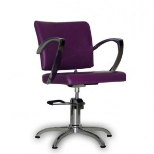 Hairdressing chair Palermo brown Purple